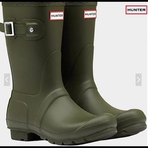 Dark Olive Original Short Hunter Boot